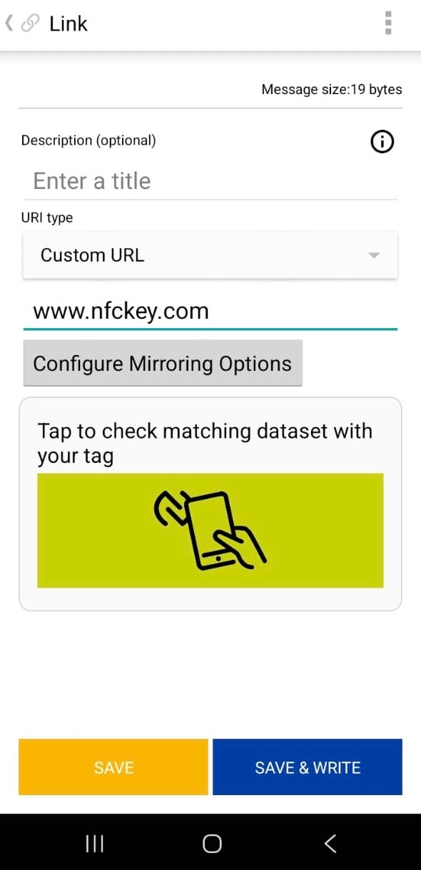 Enter Your Information and Save it
