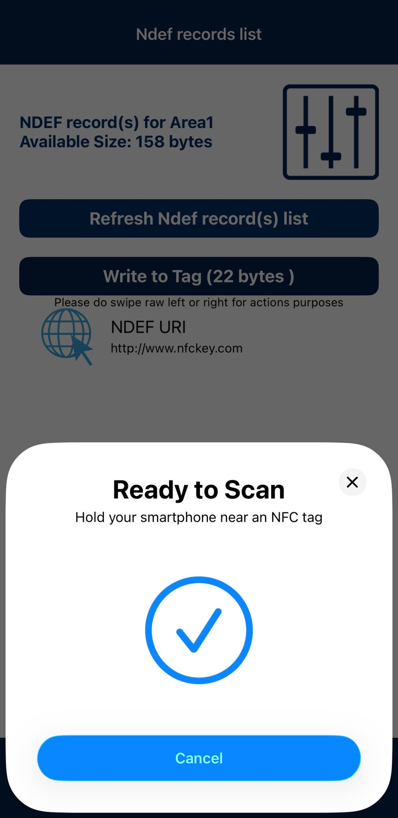 Write The Data To Your NFCKEY