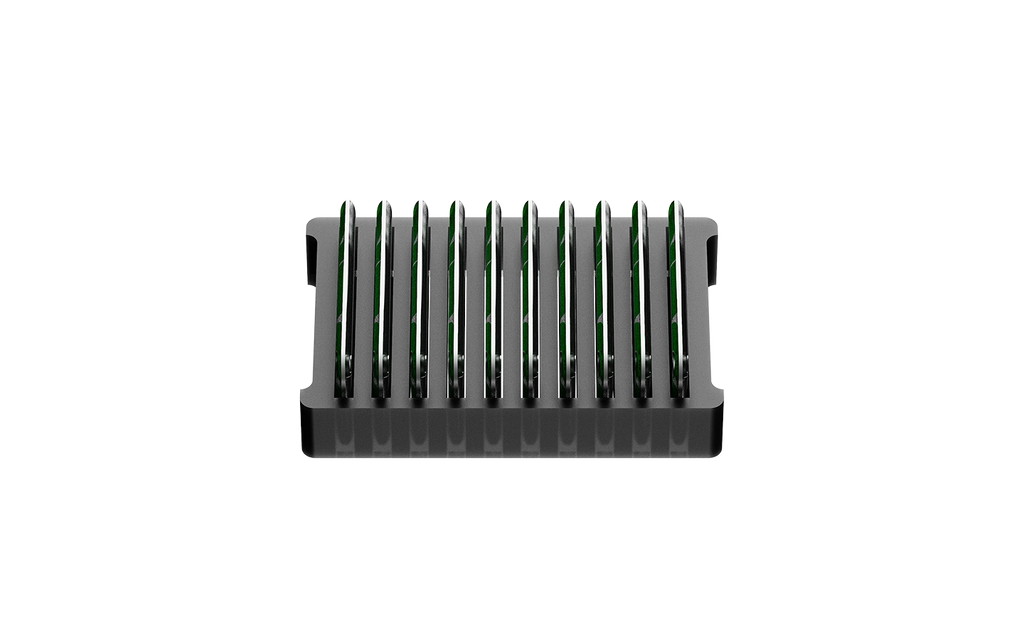 NFCKEY basic pack of 10 NFC key fobs (top view)