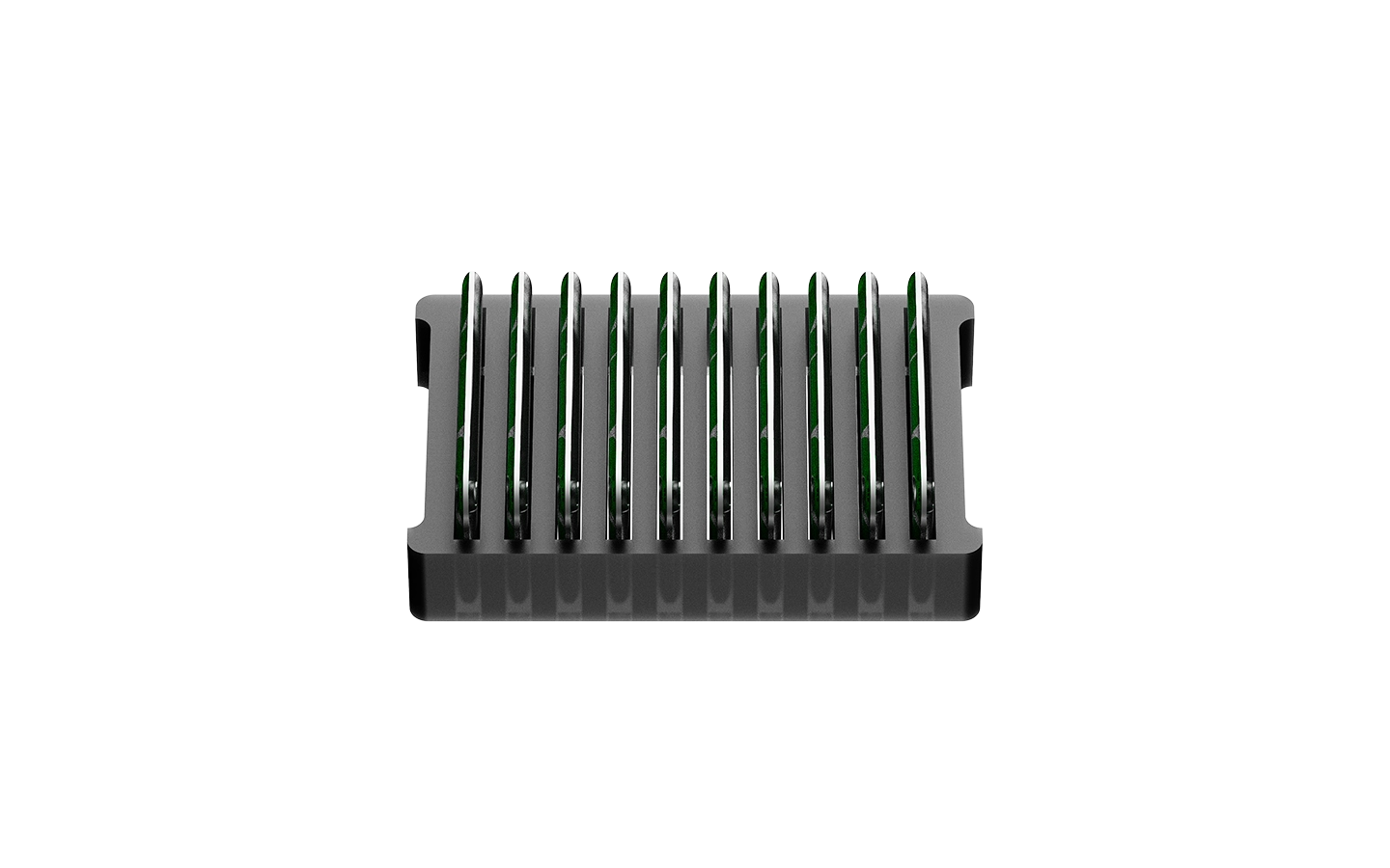 NFCKEY basic pack of 10 NFC key fobs (top view)