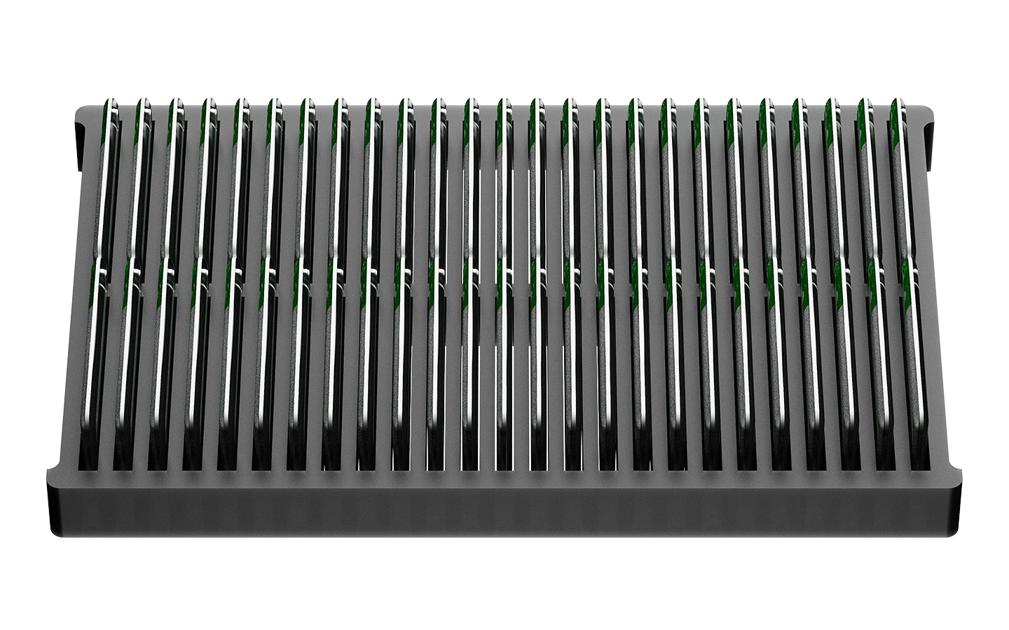 NFCKEY basic pack of 50 NFC key fobs (top view)