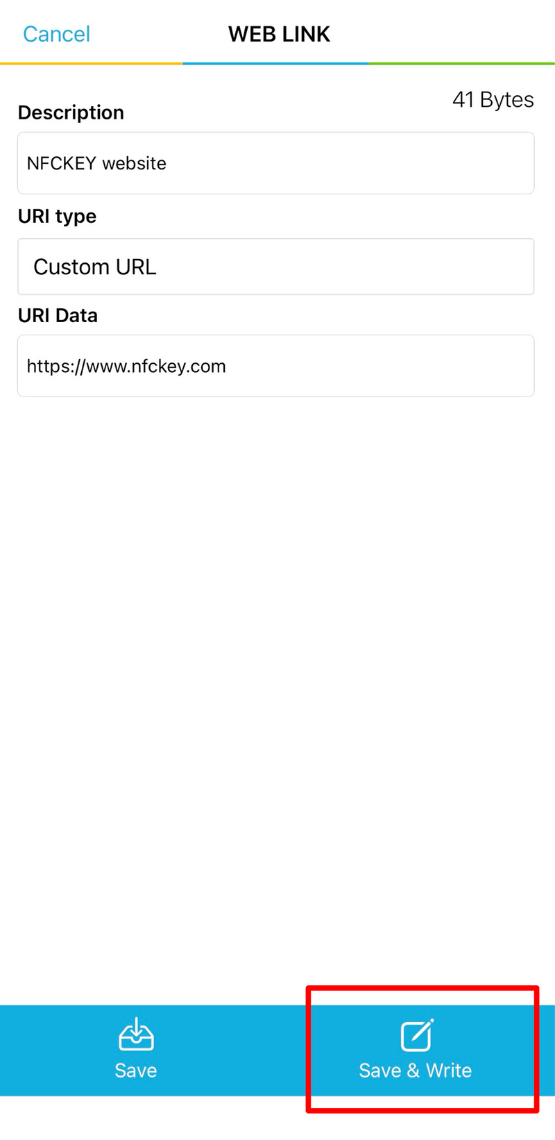 Enter Your Information and Save it